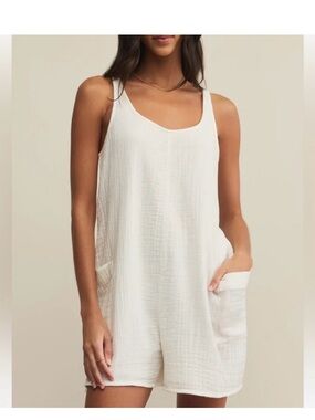 Z Supply White Calista Romper